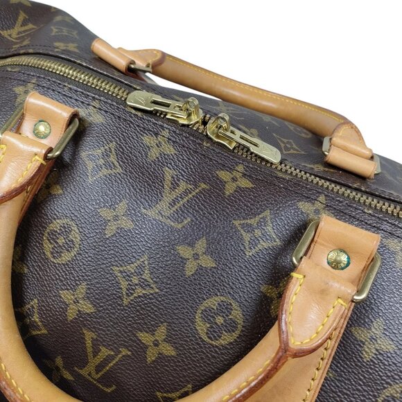 756737BJ (EH) Louis Vuitton Travel Bag Keepall Bandouliere 55 Brown Monogram - Picture 7 of 13